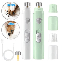 Load image into Gallery viewer, Rechargeable Electric Dog Nail Grinder with Polisher Wheel for Small and Large Pets