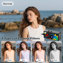 Load image into Gallery viewer, Retro Style Digital Camera Keychain with 1080P HD Video