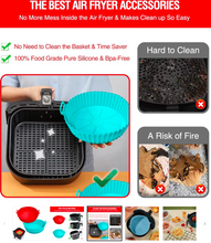 Load image into Gallery viewer, Silicone Air Fryer Tray