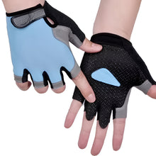 Load image into Gallery viewer, Breathable Anti Slip Shock Absorbing Half Finger Cycling Gloves