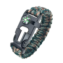 Load image into Gallery viewer, Outdoor Multi-Function Paracord Survival Bracelet with Fire Starter and Emergency Rope