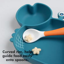 Load image into Gallery viewer, Whale Shaped Baby Dinner Set with Suction Base for Toddlers
