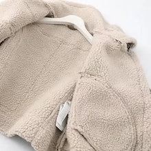 Load image into Gallery viewer, Leather jacket with sherpa lining