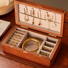 Load image into Gallery viewer, Retro Solid Wood Jewelry Storage Box Organizer