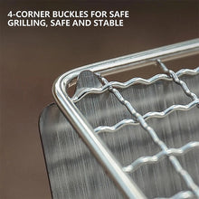 Load image into Gallery viewer, Folding Stainless Steel Portable Barbecue Grill