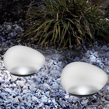 Load image into Gallery viewer, Solar Pebble ABS Sandblasted LED Outdoor Landscape Glass Light