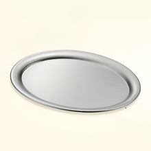 Load image into Gallery viewer, Premium Stainless Steel Oval Dinner Plates for Everyday Meals and Entertaining