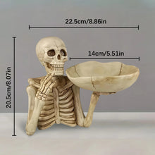Load image into Gallery viewer, Spooky Skeleton Halloween Candy Bowl