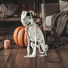 Load image into Gallery viewer, Spooky Skeleton Dog Halloween Decor Statue
