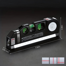 Load image into Gallery viewer, Multipurpose Laser Level Tool with Cross Line Projection and 8-Foot Tape Measure