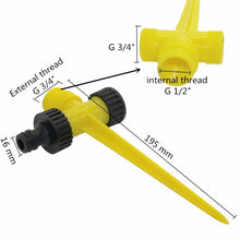 Load image into Gallery viewer, 360 Degree Adjustable Rocker Impact Water Sprinkler