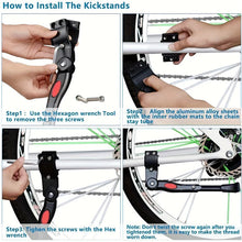 Load image into Gallery viewer, Adjustable Bike Kickstand, Stable Side Stand for Parking