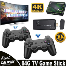 Load image into Gallery viewer, HDMI 4K TV Game Stick Console | 64GB with 20,000+ Retro Games & 2 Wireless Gamepads