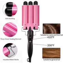 Load image into Gallery viewer, Ceramic Triple Barrel Wave Styler for Perfect Curls