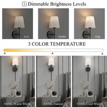 Load image into Gallery viewer, Wireless Fabric Wall Light (SET OF 2 + 2 BULBS FREE)