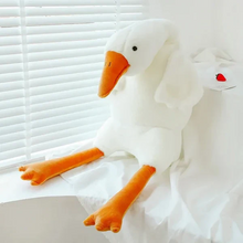 Load image into Gallery viewer, Big White Goose Throw Pillow Duck Sleeping Plush Toy Big Goose Doll Stuffed Toy