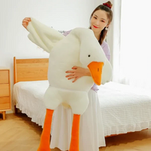 Load image into Gallery viewer, Big White Goose Throw Pillow Duck Sleeping Plush Toy Big Goose Doll Stuffed Toy