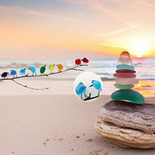 Load image into Gallery viewer, Sea Glass Birds Decor Coastal Love Notes