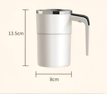 Load image into Gallery viewer, Rechargeable Self-Stirring Coffee Mug – Portable Electric Stainless Steel Mixer with Magnetic Rotation for Effortless Brewing