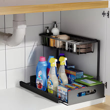 Load image into Gallery viewer, 2 Tier Slide Out Under Sink Organizer