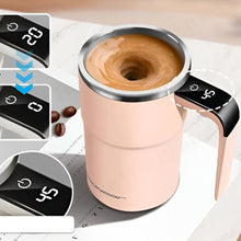 Load image into Gallery viewer, Rechargeable Self-Stirring Coffee Mug – Portable Electric Stainless Steel Mixer with Magnetic Rotation for Effortless Brewing