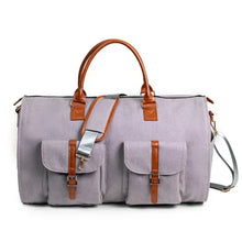 Load image into Gallery viewer, Convertible Garment Duffle Bag with Dual Buckles and Shoe Compartment