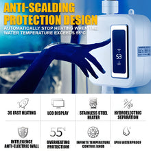 Load image into Gallery viewer, Portable Water Heater | Tankless Hot Water Heater Electric 3500W | Temperature Control Knob