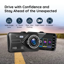 Load image into Gallery viewer, Wide Angle 1920x1080P FHD Dual Dash Cam