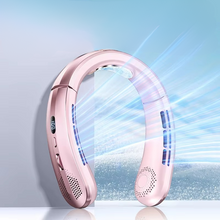 Load image into Gallery viewer, Portable Neck Air Conditioner Cooling Fan Rechargeable Leafless Personal Wearable