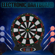 Load image into Gallery viewer, Professional Electronic Hanging Dartboard With LCD Scoring Display and 6 Precision Darts