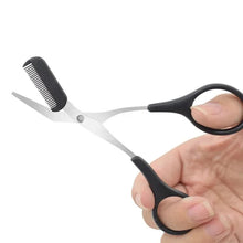 Load image into Gallery viewer, Stainless Steel Eyebrow Trimmer Scissors with Comb