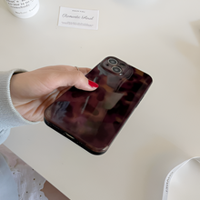 Load image into Gallery viewer, Luxury Amber Retro Brown Glossy Phone Case