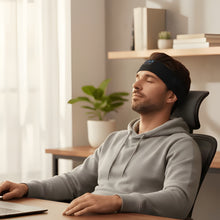 Load image into Gallery viewer, Comfortable Sleep Headband with Built-In Bluetooth Earphones and 14 Hours Battery Life