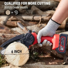 Load image into Gallery viewer, Cordless Mini Chainsaw 6 Inch, Compact Battery Powered Electric Saw With Safety Lock and Auto Oiler System