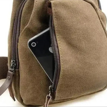 Load image into Gallery viewer, Canvas Crossbody Bag Adjustable Strap