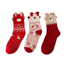 Load image into Gallery viewer, Festive Reindeer Christmas Socks for Women
