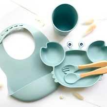 Load image into Gallery viewer, Whale Shaped Baby and Toddler Dinner Set