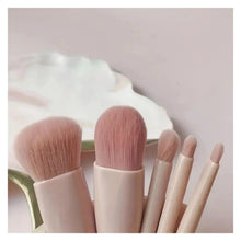 Load image into Gallery viewer, 5pc Mini Travel Size Makeup Brush Set with Mirror