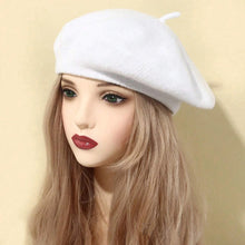 Load image into Gallery viewer, Knitted French Winter Beret Hat