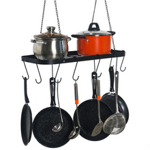 Load image into Gallery viewer, Large Capacity Rustic Pots And Pans Hanging Holder Kitchen Organizer Rack