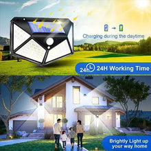 Load image into Gallery viewer, 100 LED Waterproof Solar Motion Sensor Light