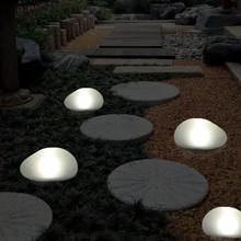 Load image into Gallery viewer, Solar Pebble ABS Sandblasted LED Outdoor Landscape Glass Light