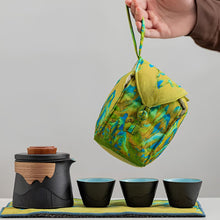 Load image into Gallery viewer, Portable Gradient Travel Tea Set with One Pot and Three Cups