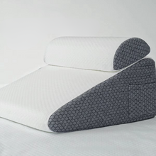 Load image into Gallery viewer, Dual Comfort Memory Foam Orthopedic Wedge Pillows with Breathable Covers