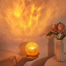 Load image into Gallery viewer, Water Ripple Projector Night Light Crystal Mood Lamp for Bedroom and Home Décor