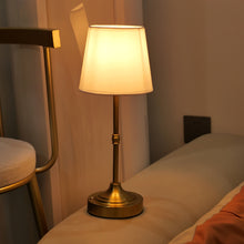 Load image into Gallery viewer, Cordless Table Lamp with Touch Dimming and Fabric Shade