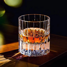 Load image into Gallery viewer, Hand Cut Edo Kiriko Crystal Starburst Whiskey Glass