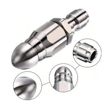 Load image into Gallery viewer, Sewer Jetter Nozzle with Five High Pressure Jets and Self Propelling Action