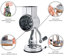 Load image into Gallery viewer, Multi-Functional Kitchen Rotary Food Grater Slicer
