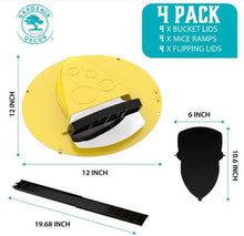 Load image into Gallery viewer, 4-Pack Bucket Lid Mouse Trap